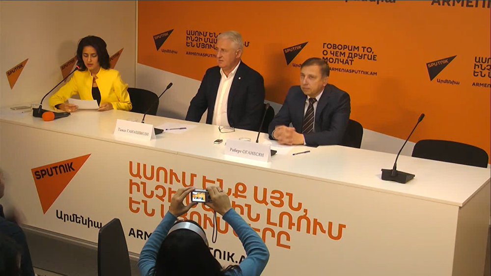 Видео с пресс-конференции руководителей авиакомпании "Армения"