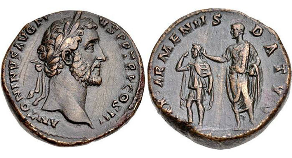 Память об Армении на монетах древнего Рима