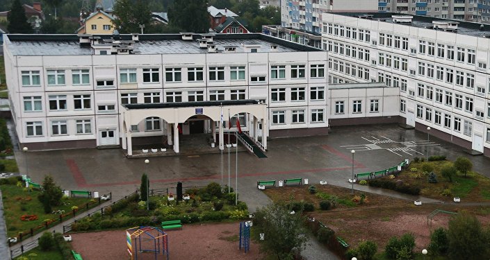 Здание школы №1 в Ивантеевке Московской области, где подросток открыл стрельбу.